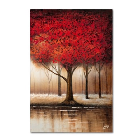 Rio 'Parade Of Red Trees' 2 Panel Art 2,16x24